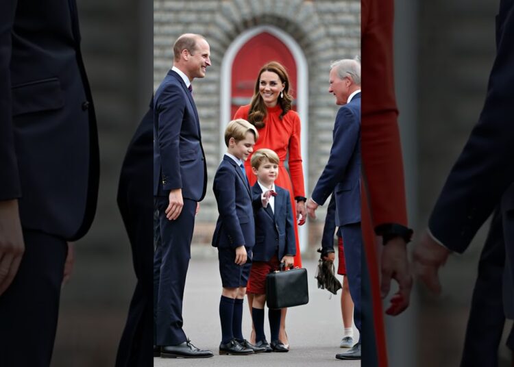 Prince George and Louis are very polite to their elders. #royal #princewilliam #katemiddeleton
