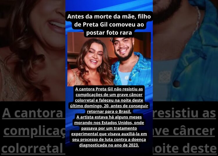 Antes da morte da mãe, filho de Preta Gil comoveu ao postar foto rara  #noticiafamosos #noticias