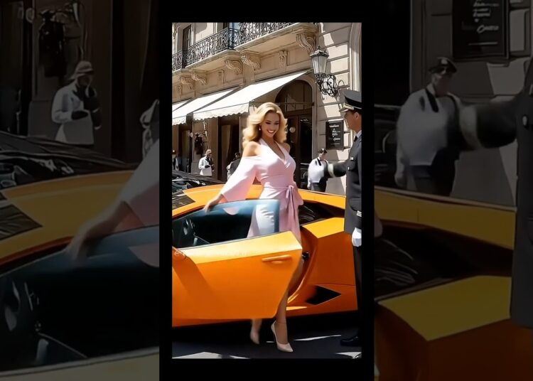 ¡Llega la Realeza del Lujo! Vestido que Atrapa Miradas  #Ferrari #Billionaire #Luxury #Monaco