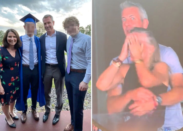 A esposa do CEO da astrônomo, Andy Byron, teve fotos felizes em família no Facebook até que seu caso fosse exposto