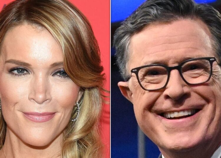 A tentativa de Megyn Kelly de queimar Stephen Colbert é jogada de volta para ela