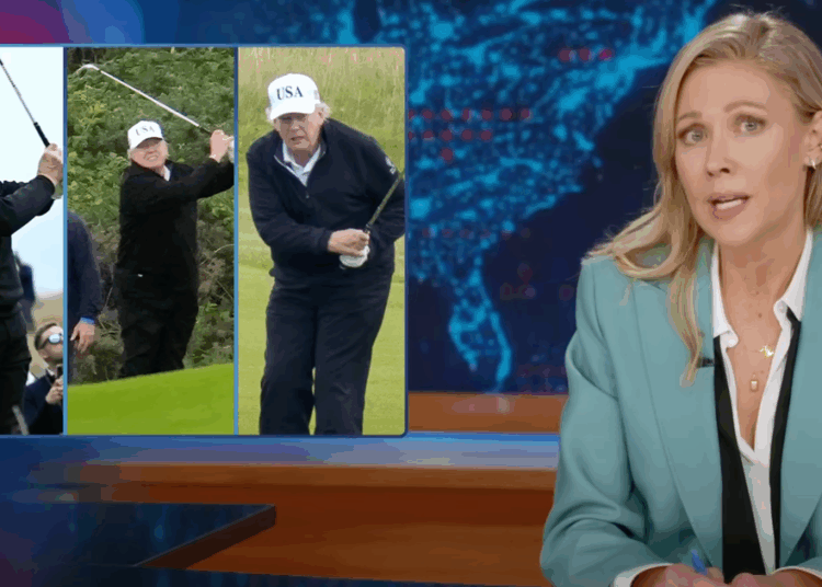 'Daily Show' descobre a razão brutal por trás da viagem de Trump na Escócia