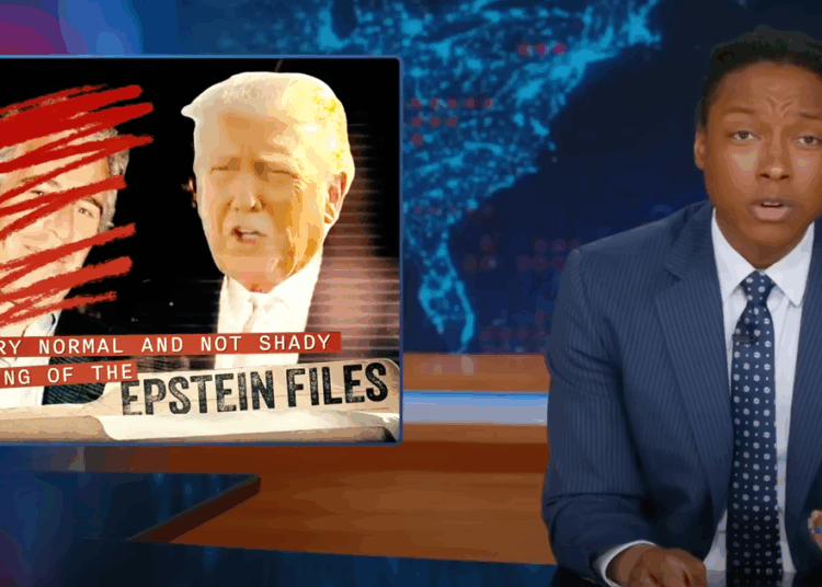 'Daily Show' vê a maneira 'louca' Trump 'irritou sua base sobre Epstein