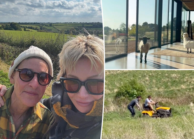 Ellen DeGeneres, Portia de Rossi List UK Farmhouse por US $ 30 milhões