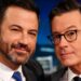 Jimmy Kimmel derruba a bomba F épica na CBS para cancelar o show de Colbert
