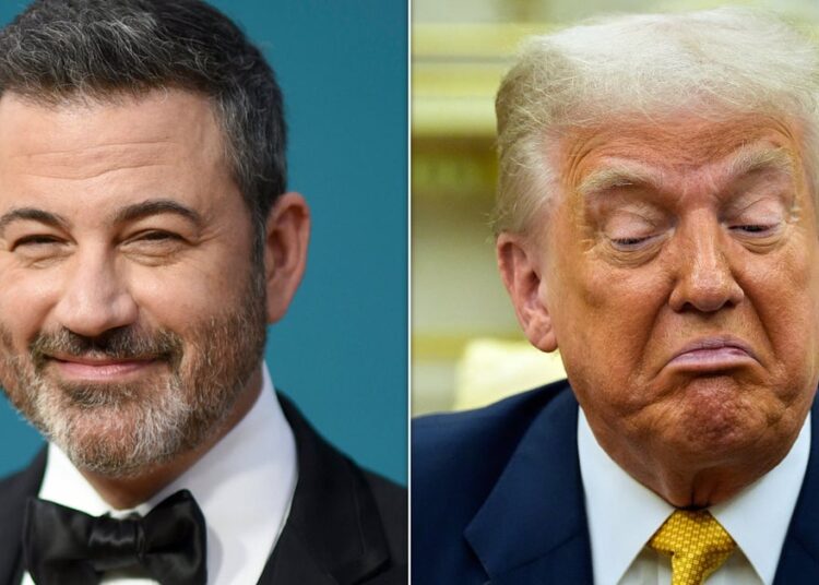 Jimmy Kimmel hilariavelmente trunfo com suas próprias palavras supostas