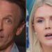 Karoline Leavitt sopra a mente de Seth Meyers na falsidade