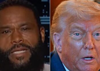 O anfitrião convidado de 'Kimmel', Anthony Anderson, prega a ideia de 'idiota' de Trump