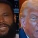 O anfitrião convidado de 'Kimmel', Anthony Anderson, prega a ideia de 'idiota' de Trump