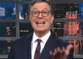O público de Stephen Colbert entra em erupção sobre o plano do legislador de honrar Trump