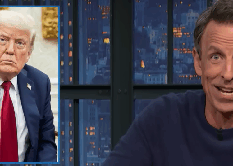 Seth Meyers atordoado com o que Trump acabou de chamar seus apoiadores
