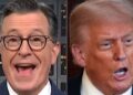 Stephen Colbert atinge Trump sobre o vídeo 'Insane'