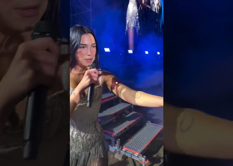 Dualipa with the fans in Sunny Hill festival during Radical Optimism tour 25 ❤️🤍#sunnyhill#pristine