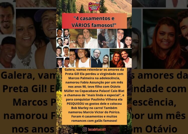 “RELEMBRE: Os Famosos que Namoraram Preta Gil e Você ESQUECEU!” #noticias #fofoca #brasil