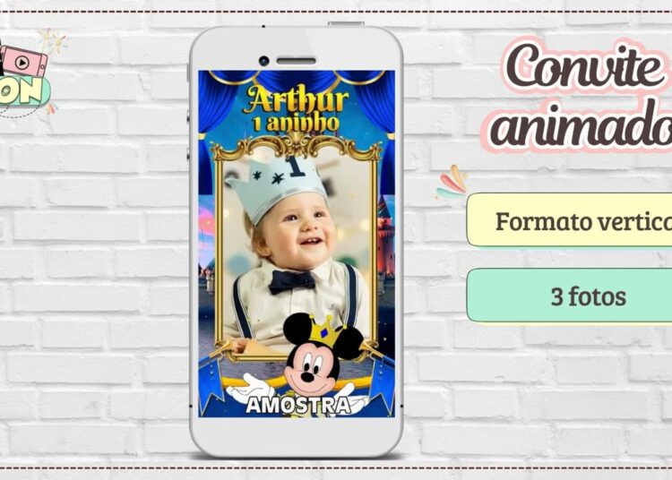 CONVITE ANIMADO MICKEY REALEZA