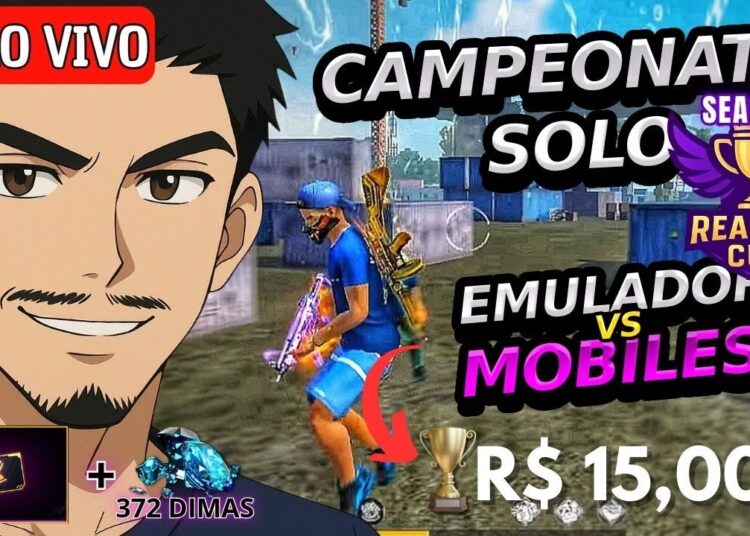 🔴Campeonato Solo de Free Fire Ao Vivo | Realeza Cup S2 | Salas Personalizadas 🔥Naruto x FF Part 2🔴