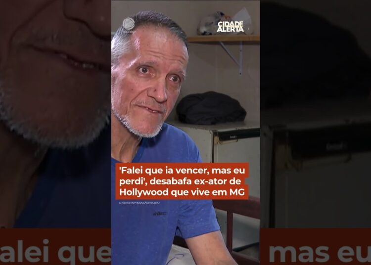 ‘Falei que ia vencer, mas eu perdi’, desabafa ex-ator de Hollywood que vive em MG #CidadeAlerta