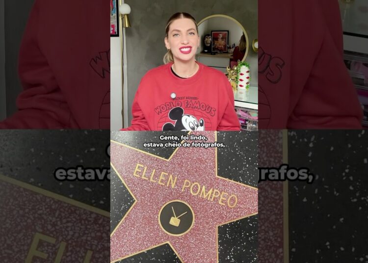 Ellen Pompeo ganha sua estrela na Calçada da Fama! Entenda como funciona #filmeseseries #ellenpompeo