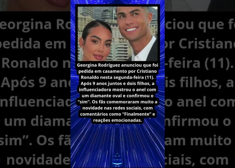 CRISTIANO RONALDO PEDE GIORGINA EM CASAMENTO