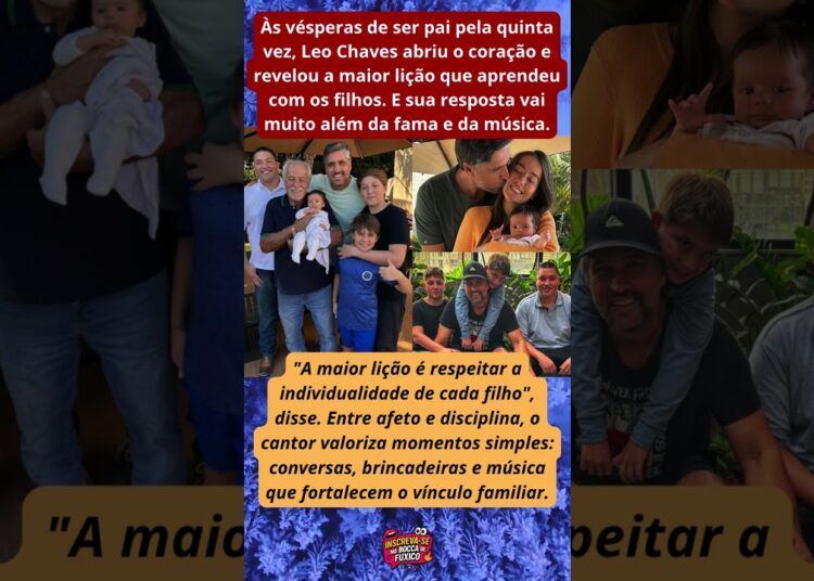 Leo Chaves emociona ao falar sobre lições da paternidade #shorts #youtubeshorts #ytshorts #brasil