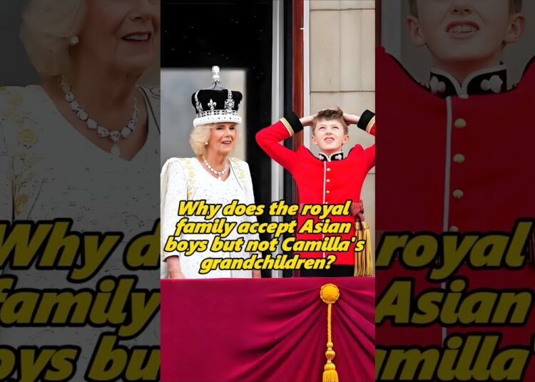 ¿Por qué la realeza acepta a los chicos asiáticos pero no a los nietos de Camila?#royal #camilla