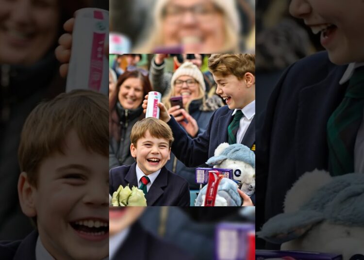 George and Louis are naughty #royal #princewilliam #katemiddeleton #princelouis #princegeorge