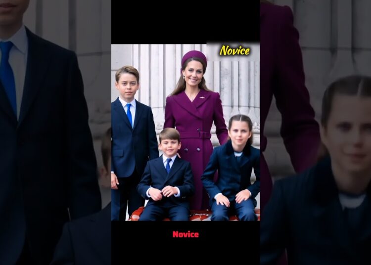 princess catherine prince louis and george with charlotte #royals #royalfamily