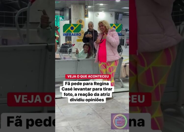 POLÊMICA ! REGINA CASÉ É PARADA POR FÃ EM AEROPORTO PARA TIRAR FOTO E TEM REAÇÃO INESPERADA !#short