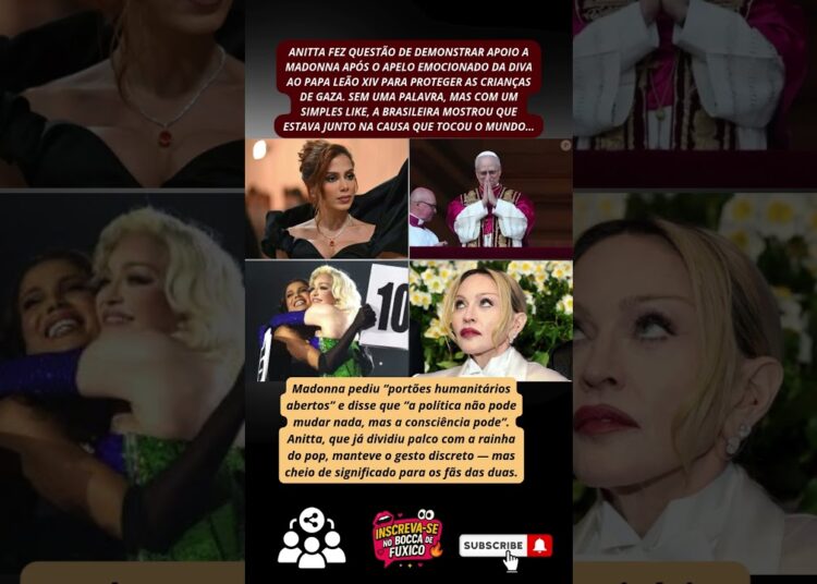 O apoio silencioso de Anitta ao apelo de Madonna: “Não há mais tempo” #famosos #cantor #brasil