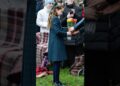 Princess Charlotte when given flowers #royal #princewilliam #katemiddeleton