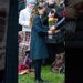 Princess Charlotte when given flowers #royal #princewilliam #katemiddeleton