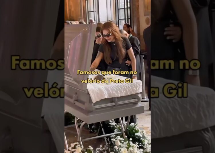 Famosos que foram no velório da Preta Gil