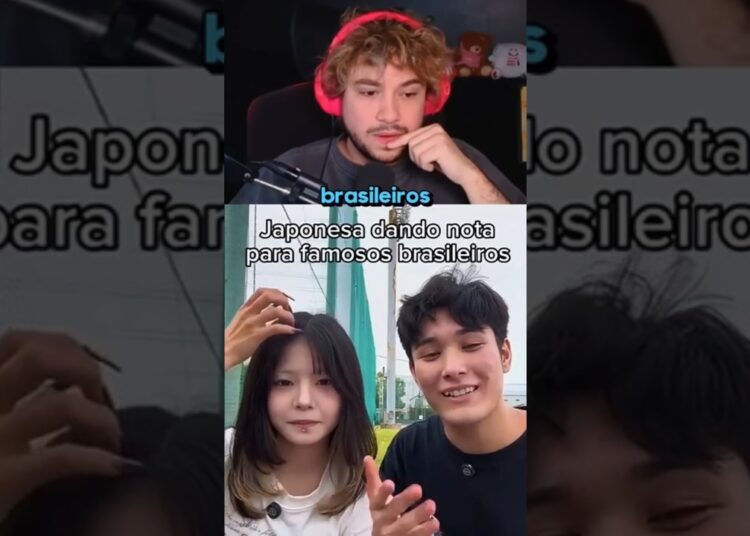 Japonesa Dando Nota Para Brasileiros Famosos #cortesdobrino #cortes #humor #cortesdobr #brino #react