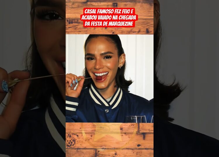 Casal famoso foi vaiad0 na chegada da festa de Marquezine #famosos #fofocas