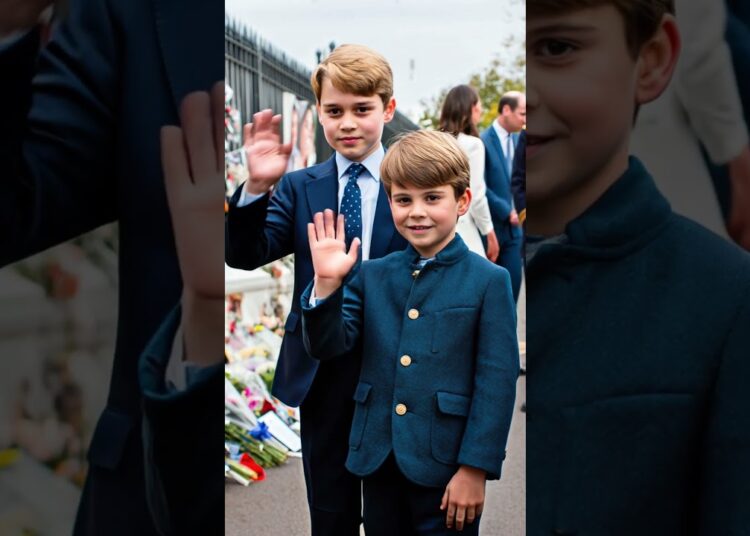 George and Louis at Princess Diana’s memorial service #royal #princewilliam #katemiddeleton