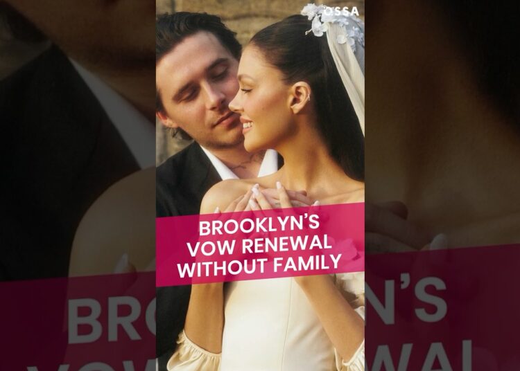 Brooklyn Beckham’s Vow Renewal Without Family |⭐ OSSA