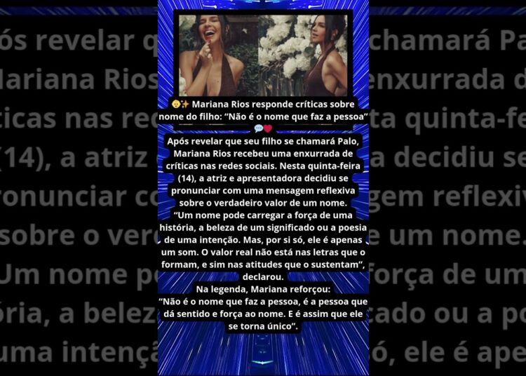 MARIANA RIOS RESPONDE CRITICAS