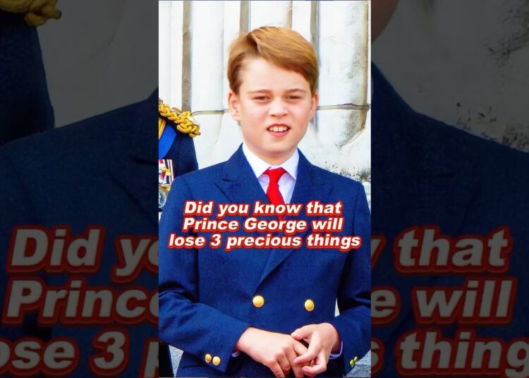 Did you know that Prince George will lose 3 precious things #princegeorge #royal #foryou