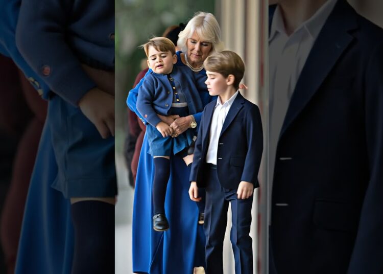 How Queen Camilla holds Prince Louis. #royal #princewilliam #katemiddeleton #princelouis