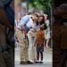 Happiness is sometimes just standing close and listening. #royal #princewilliam #katemidddleton