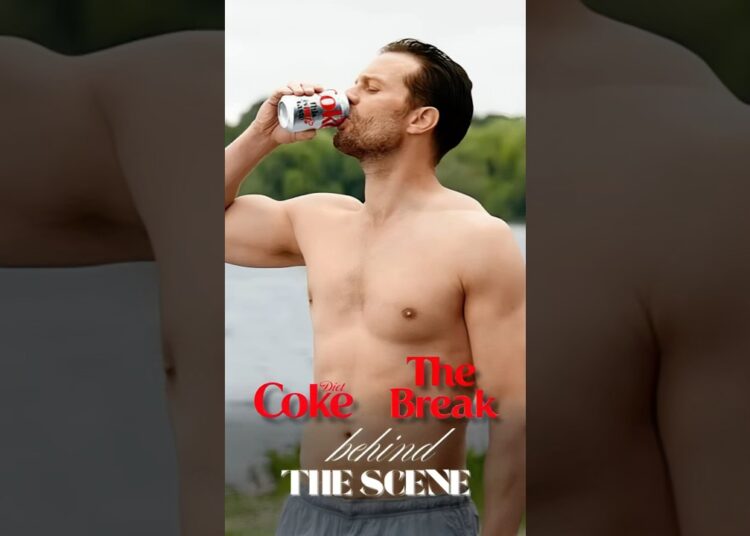 [BEHIND THE SCENE] 🆕 Jamie Dornan being Jamie Dornan 😂🍀🔥#goldentorso #thisismytaste #dietcoke
