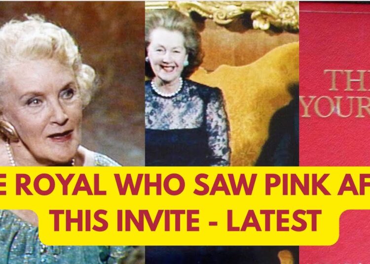 THE ROYAL WHO SAW PINK OVER THIS INVITATION..LATEST #royal #history #culture