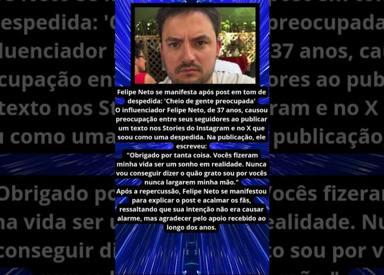 FELIPE NETO TRANQUILIZA FÃS