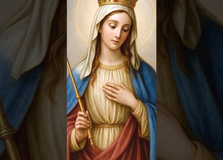 La Realeza de la Virgen María 👑 Reina del Cielo y la Tierra #MariaReina #manosoradoras