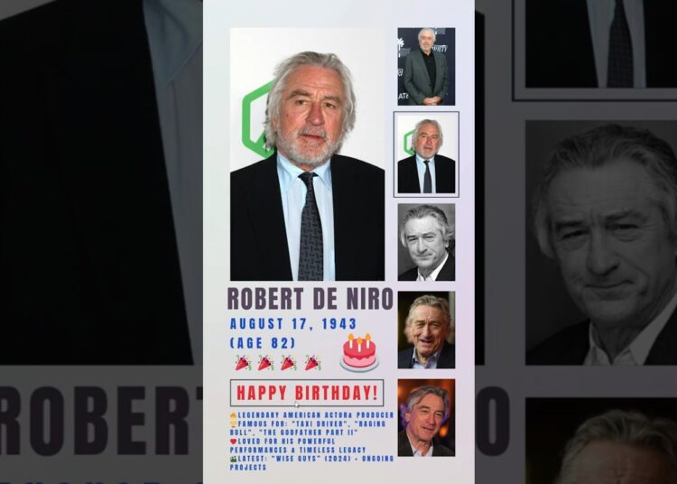 🎬🔥 Robert De Niro – The Timeless Hollywood Icon! 🌟🎭