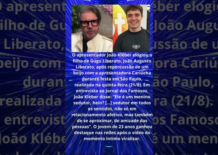 JOÃO KLEBER DIZ QUE FILHO DE UGU É SEDUTOR