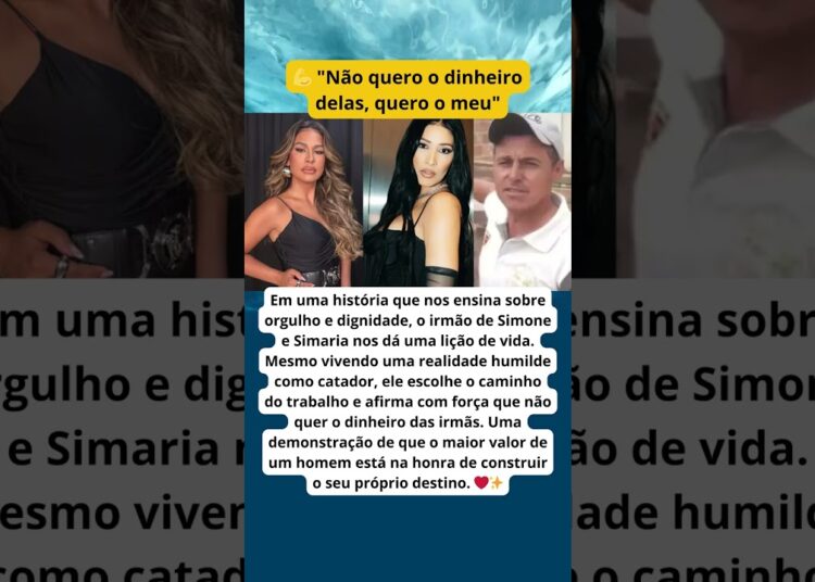 A VIDA HUMILDE DO IRMÃO DE SIMONE E SIMARIA ELE É CATADOR DE LIXO E ABRE O JOGO SOBRE AS IRMÃS