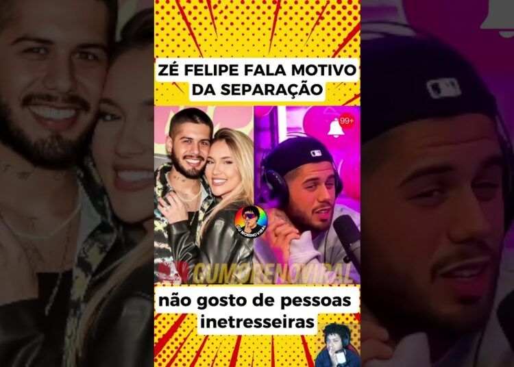🔥 ZÉ FELIPE revela motivo da separação 😱💔 #virginia #zefelipe  #shorts #humildade #famosos #gossip