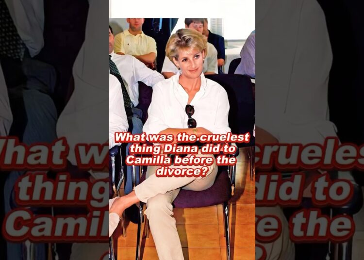 What was the cruelest thing Diana did to Camilla before the divorce? #royal #for you#diana #camilla
