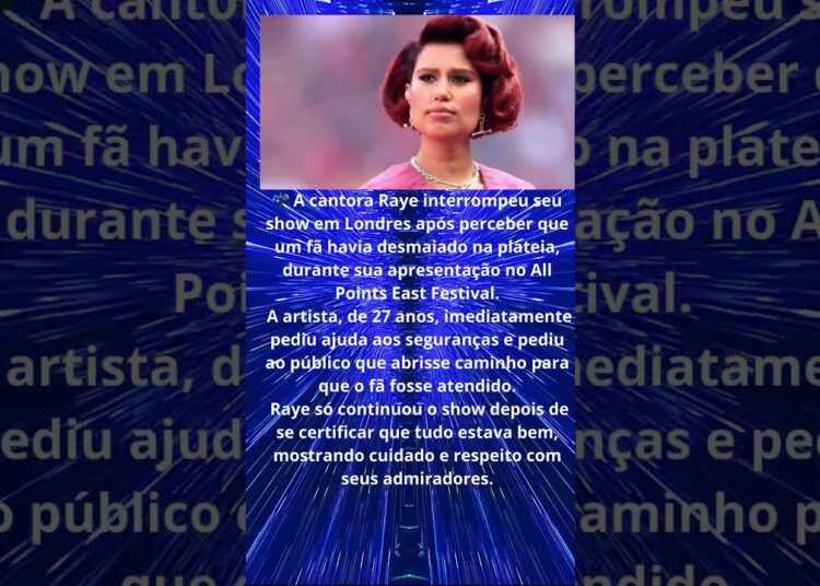 CANTORA RAYE INTERROMPE SHOW POR CAUSA DE FÃ